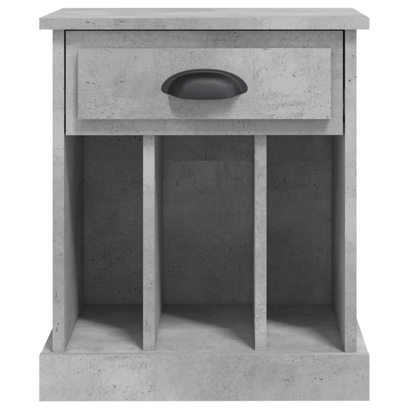 Bedside Cabinet Concrete Grey 43x36x50 cm