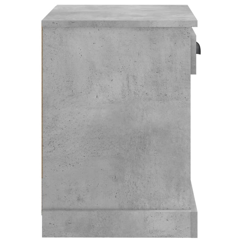 Bedside Cabinet Concrete Grey 43x36x50 cm