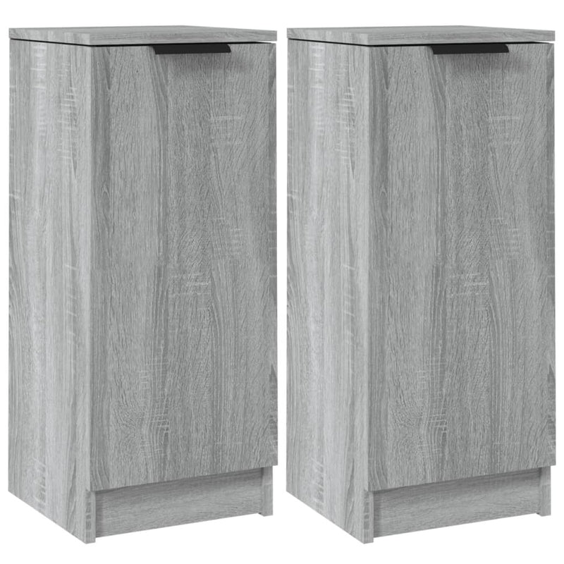 Sideboards 2 pcs Grey Sonoma 30x30x70 cm Engineered Wood