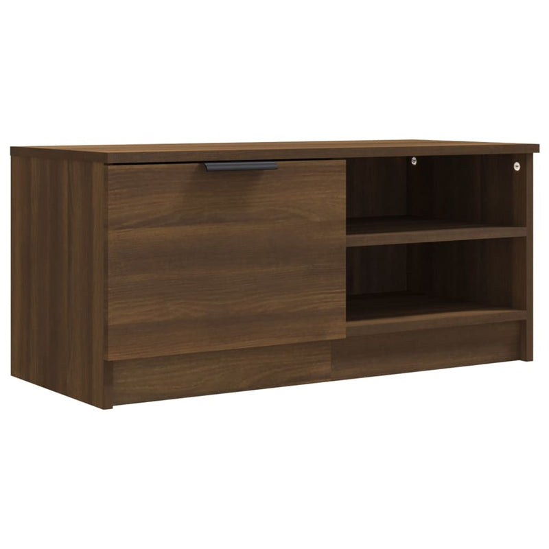 TV Cabinet Brown Oak 80x35x36.5 cm Engineered Wood