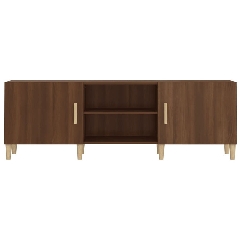 TV Cabinet Brown Oak 150x30x50 cm Engineered Wood