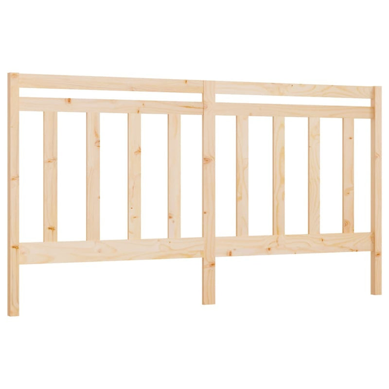 Bed Headboard 186x4x100 cm Solid Wood Pine