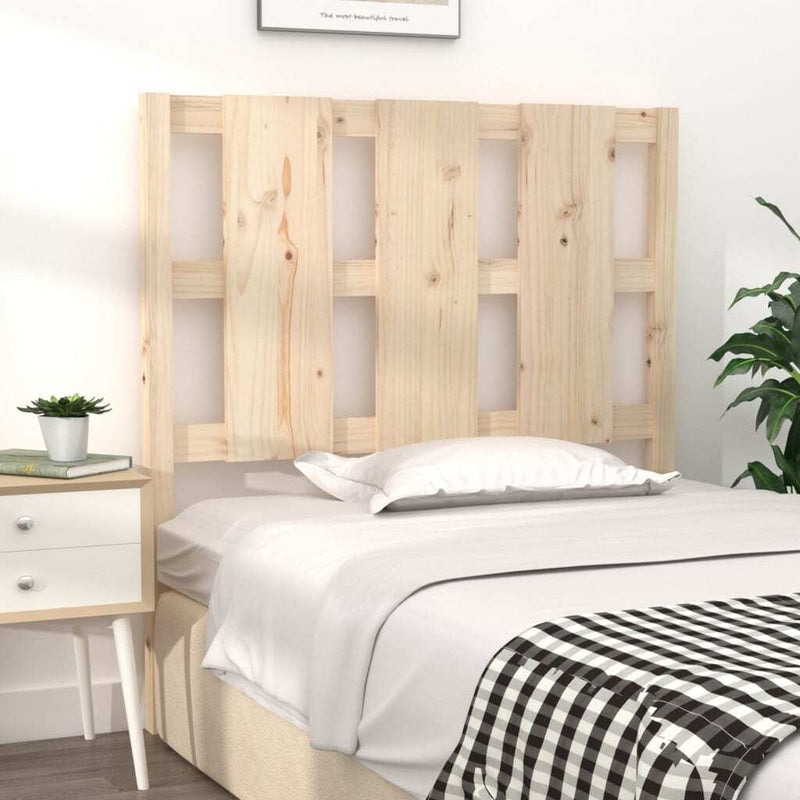 Bed Headboard 95.5x4x100 cm Solid Wood Pine