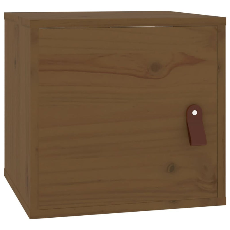 Wall Cabinets 2 pcs Honey Brown 31.5x30x30 cm Solid Wood Pine