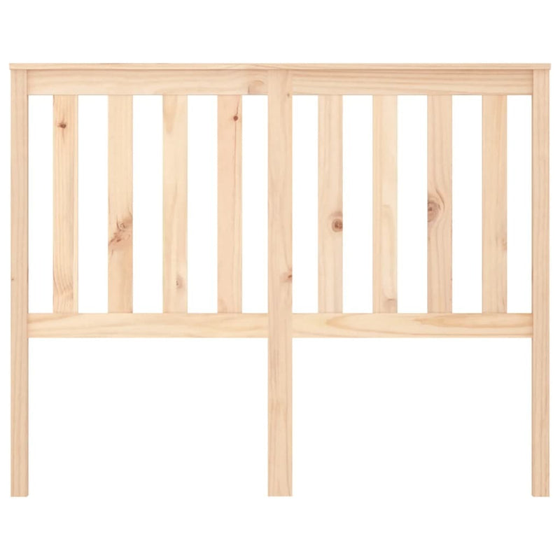 Bed Headboard 126x6x101 cm Solid Wood Pine