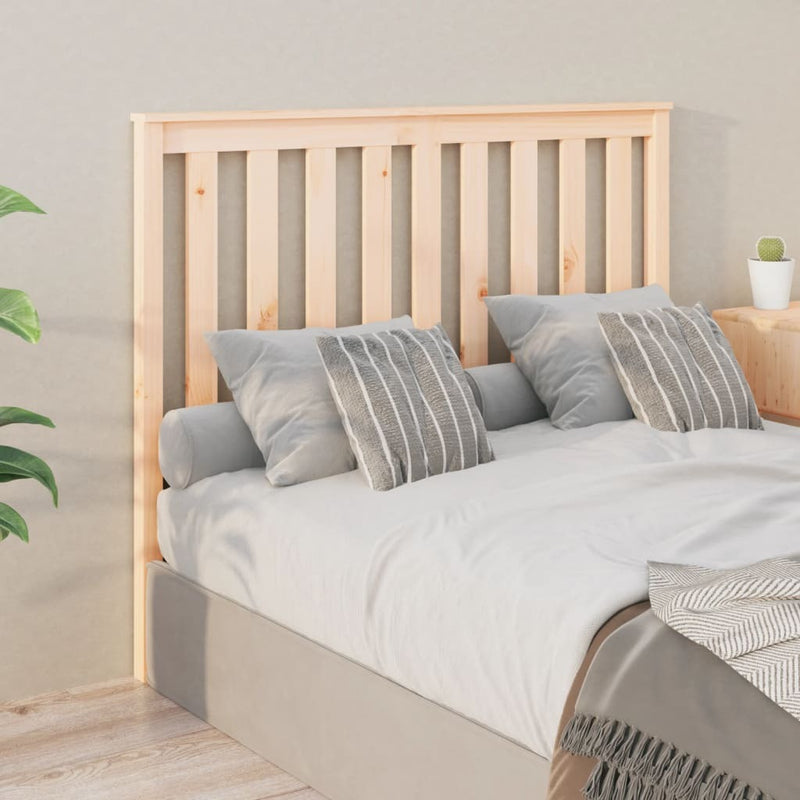 Bed Headboard 126x6x101 cm Solid Wood Pine