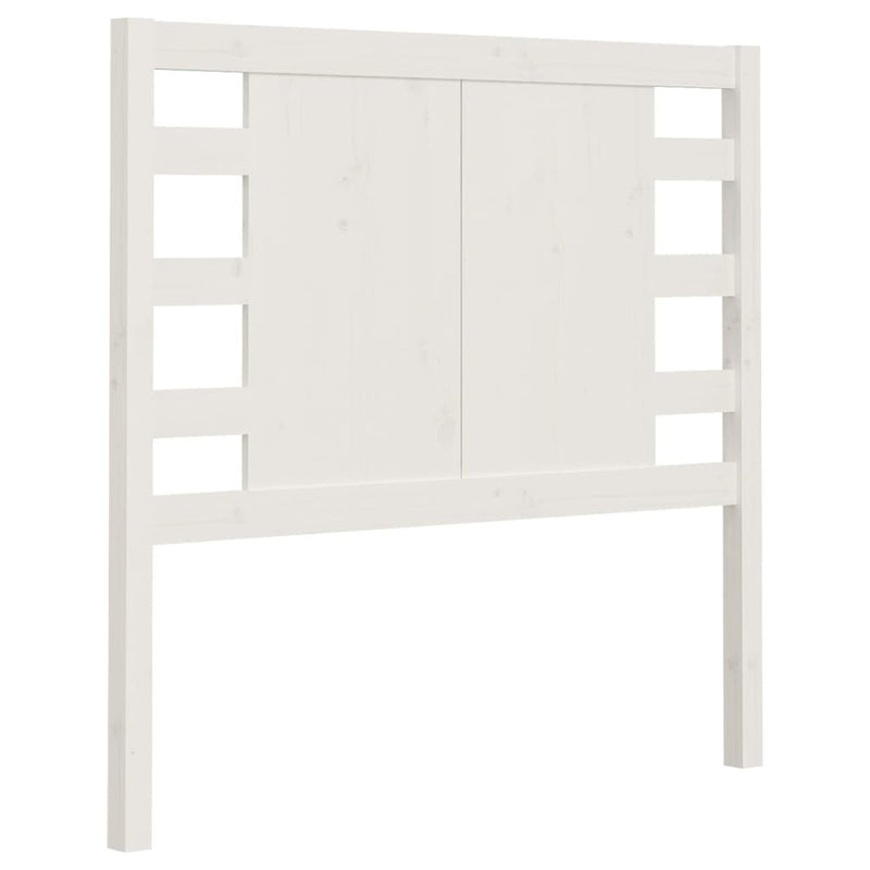 Headboard White 81x4x100 cm Solid Wood Pine