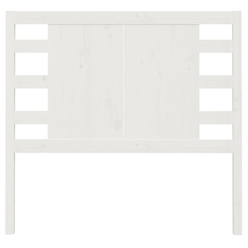 Headboard White 81x4x100 cm Solid Wood Pine