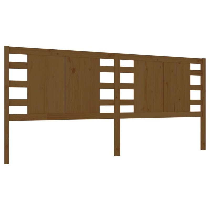 Headboard Honey Brown 126x4x100 cm Solid Wood Pine