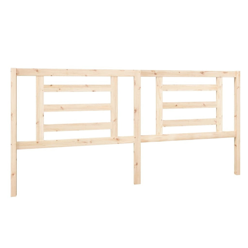 Bed Headboard 206x4x100 cm Solid Wood Pine