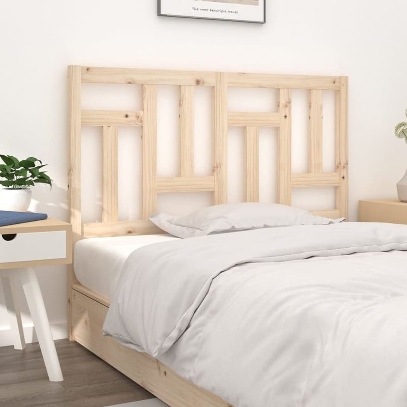 Bed Headboard 125.5x4x100 cm Solid Wood Pine