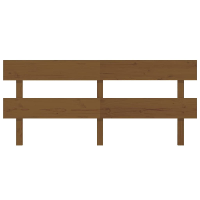 Bed Headboard Honey Brown 184x3x81 cm Solid Wood Pine