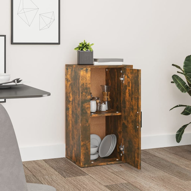 Sideboard Smoked Oak 40x33x70 cm Engineered Wood