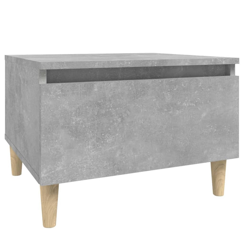 Side Table Concrete Grey 50x46x35 cm Engineered Wood