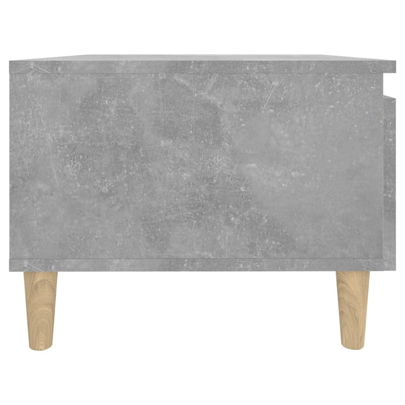 Side Table Concrete Grey 50x46x35 cm Engineered Wood