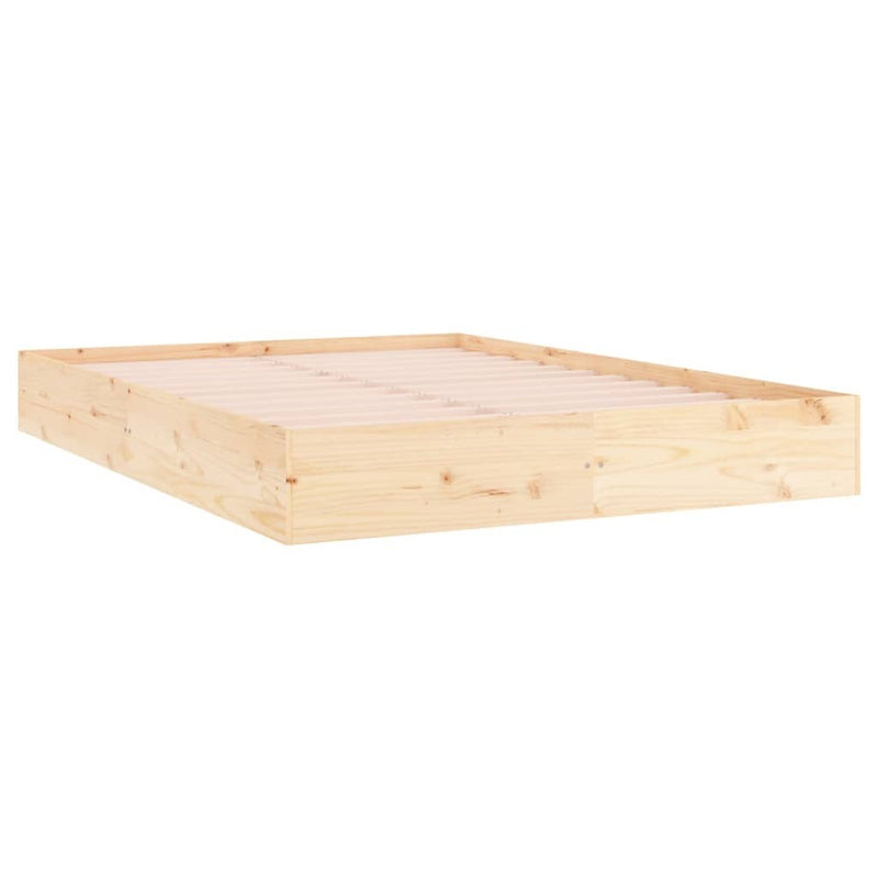 Bed Frame without Mattress Solid Wood 140x200 cm