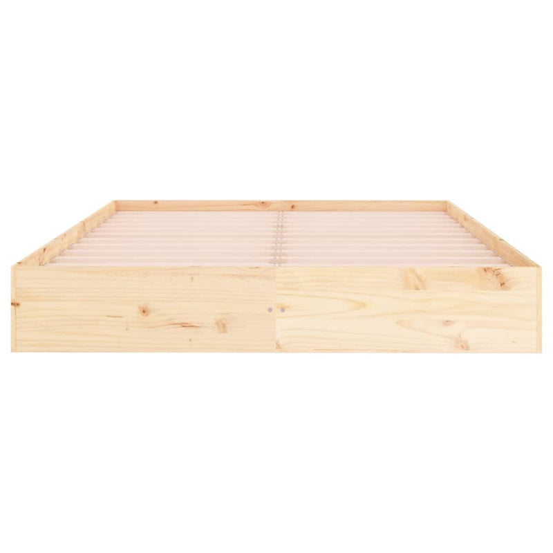 Bed Frame without Mattress Solid Wood 140x200 cm