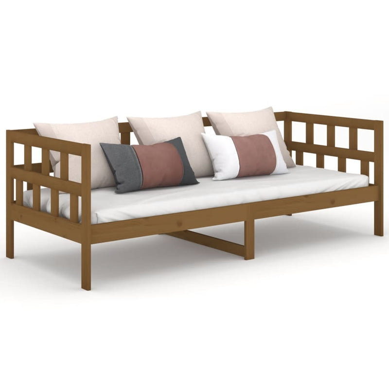 Day Bed without Mattress Honey Brown Solid Wood Pine 90x200 cm