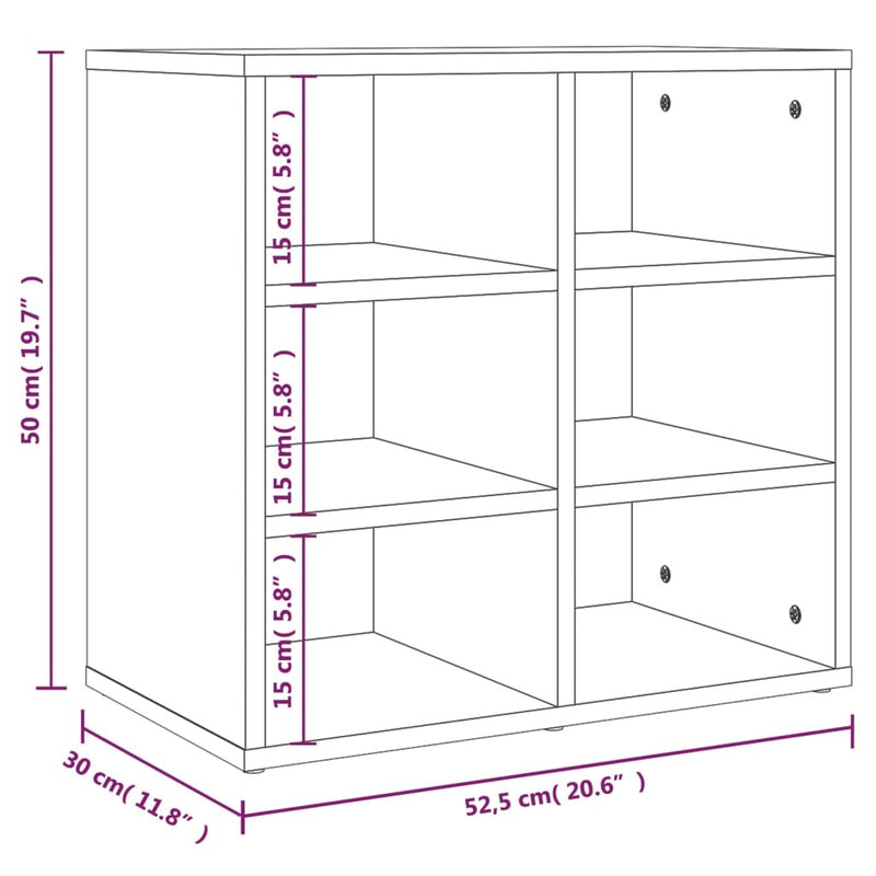 Shoe Cabinets 2 pcs Grey Sonoma 52.5x30x50 cm