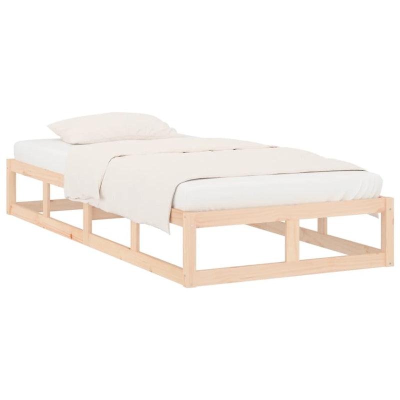 Bed Frame without Mattress 75x190 cm Small Single Small Single Solid Wood