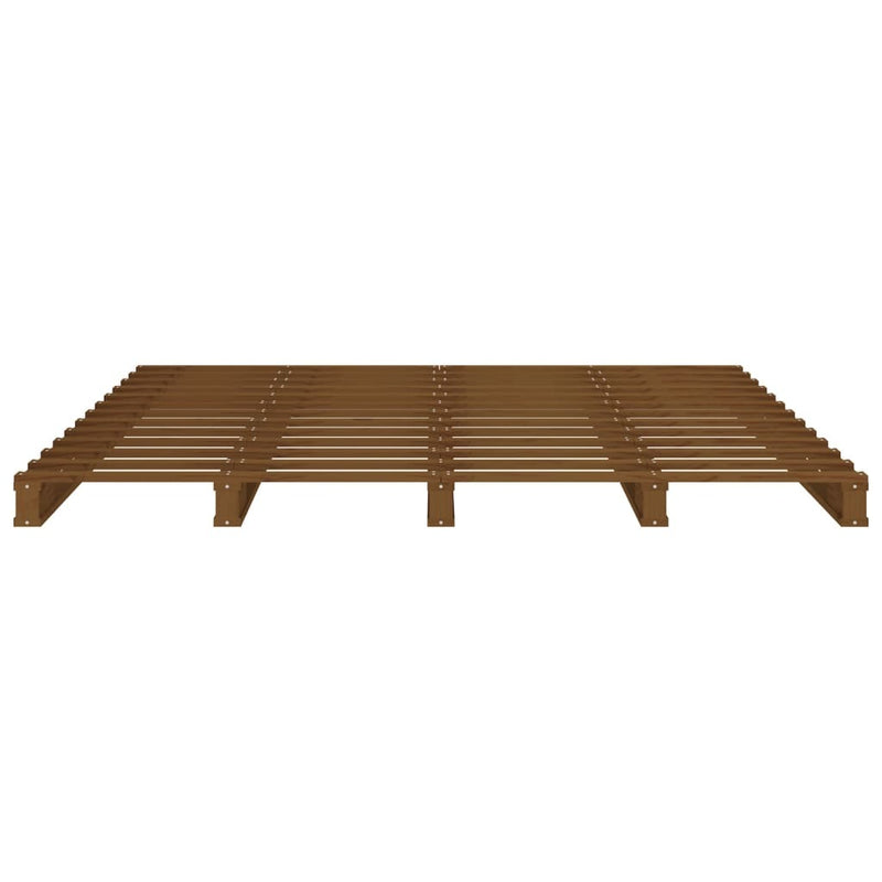 Pallet Bed without Mattress Honey Brown 120x200 cm Solid Wood