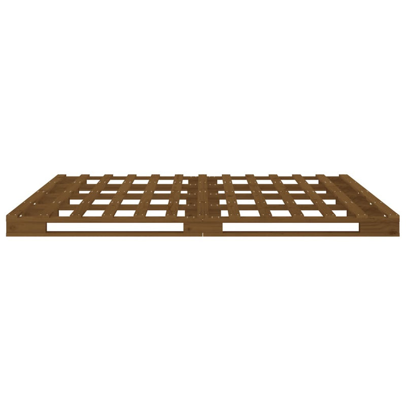 Pallet Bed without Mattress Honey Brown 120x200 cm Solid Wood