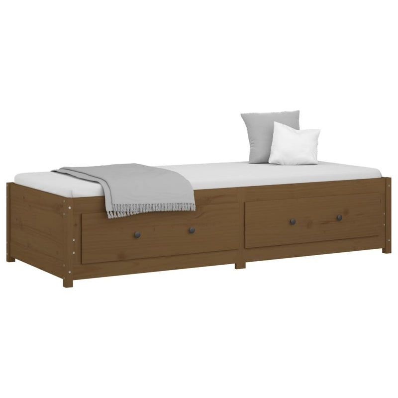 Day Bed without Mattress Honey Brown 80x200 cm Solid Wood Pine