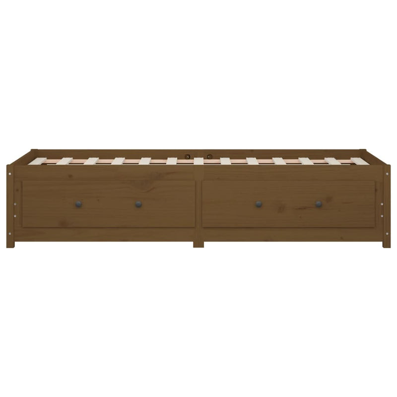 Day Bed without Mattress Honey Brown 80x200 cm Solid Wood Pine