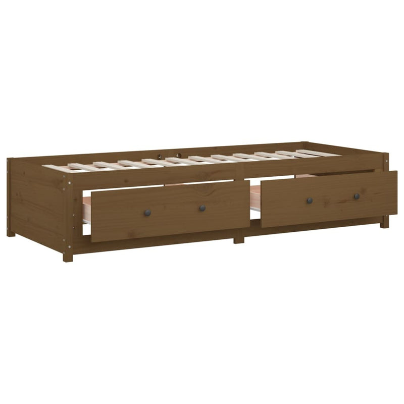 Day Bed without Mattress Honey Brown 80x200 cm Solid Wood Pine