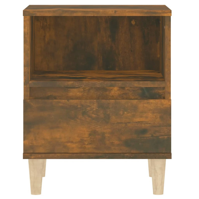 Bedside Cabinets 2 pcs Smoked Oak 40x35x50 cm