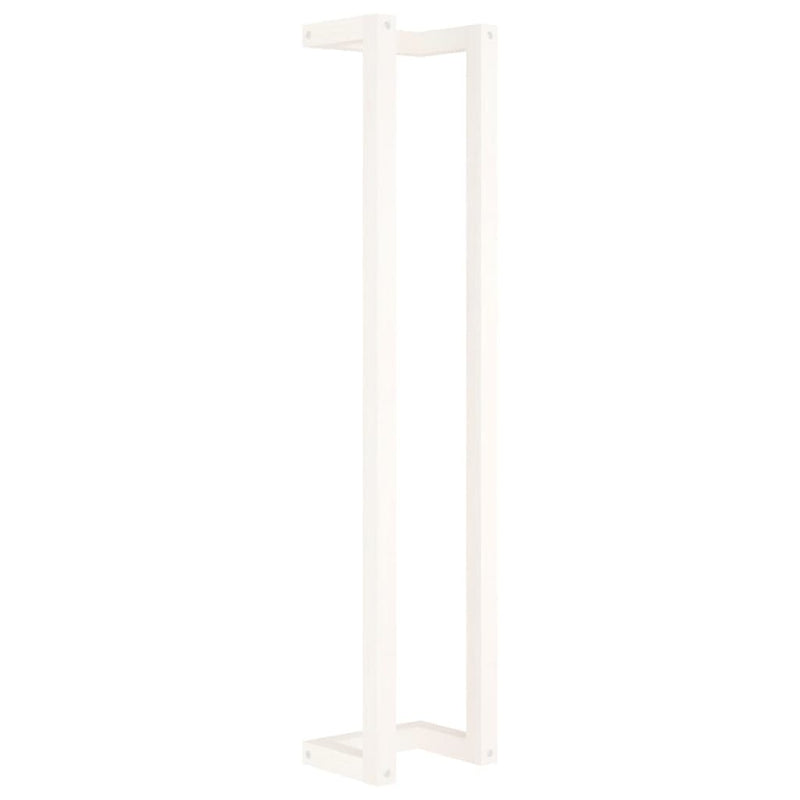 Towel Rack White 23x18x110 cm Solid Wood Pine