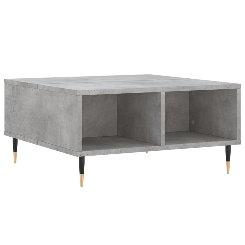 Coffee Table Concrete Grey 60x60x30 cm Engineered Wood