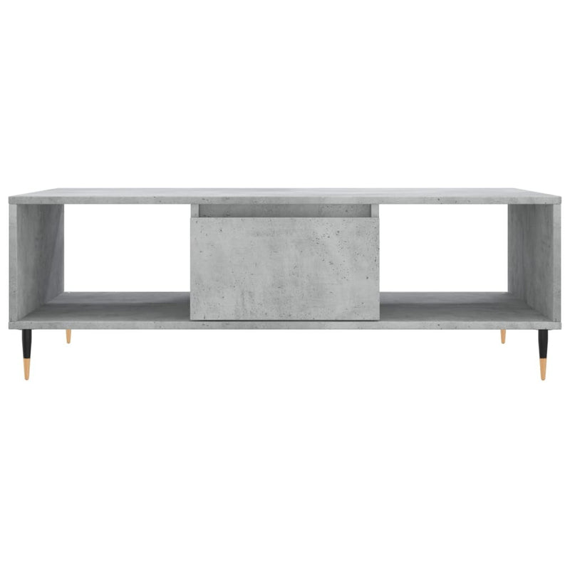 Coffee Table Concrete Grey 104x60x35 cm Engineered Wood