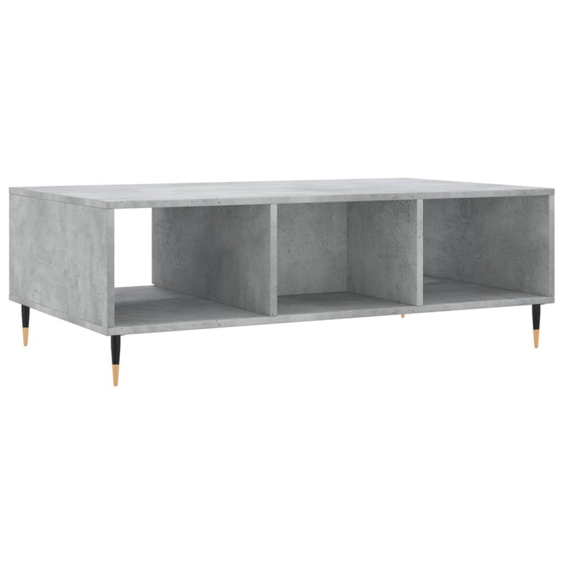 Coffee Table Concrete Grey 104x60x35 cm Engineered Wood