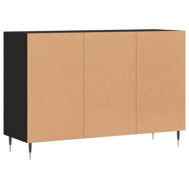 Sideboard Black 103.5x35x70 cm Engineered Wood