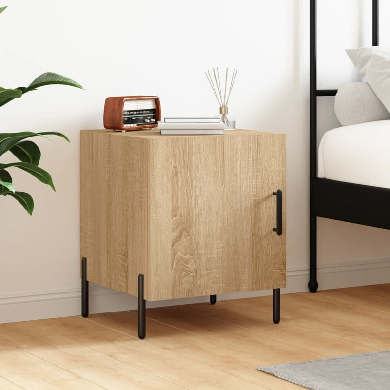 Bedside Cabinet Sonoma Oak 40x40x50 cm Engineered Wood