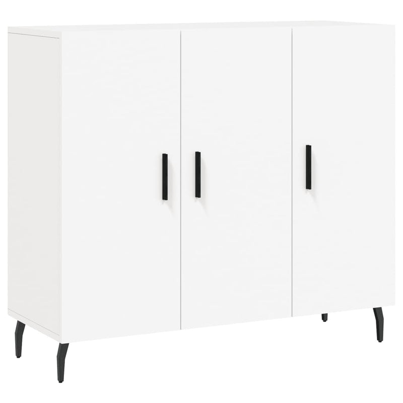 Sideboard White 90x34x80 cm Engineered Wood