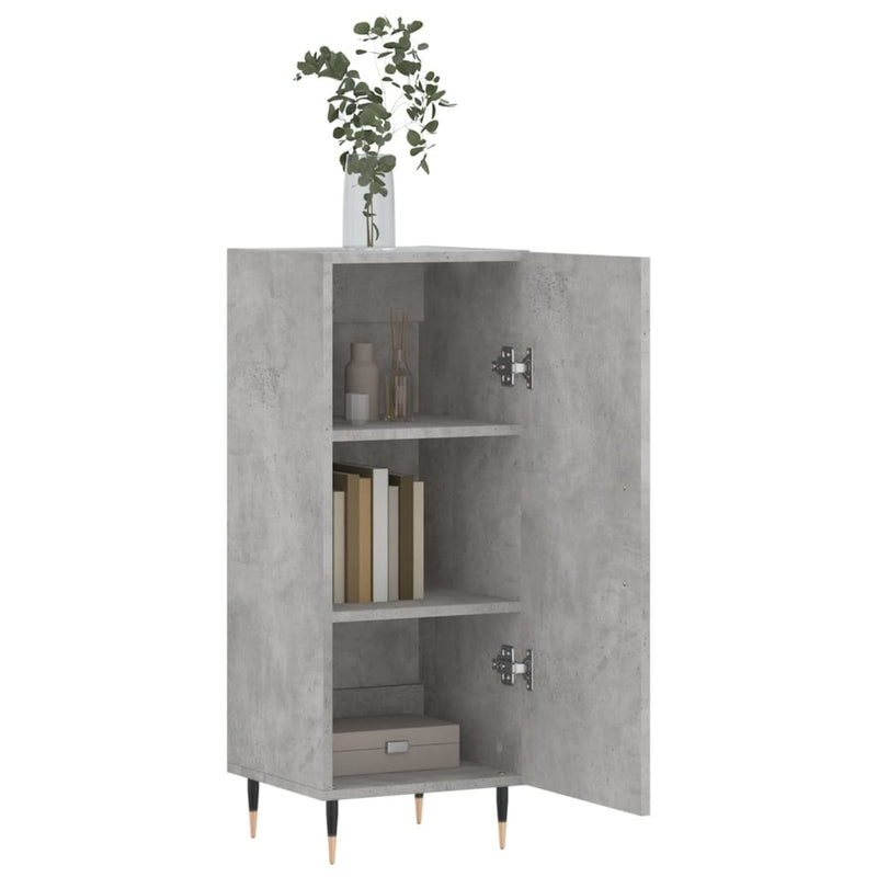 Sideboard Concrete Grey 34.5x34x90 cm Engineered Wood