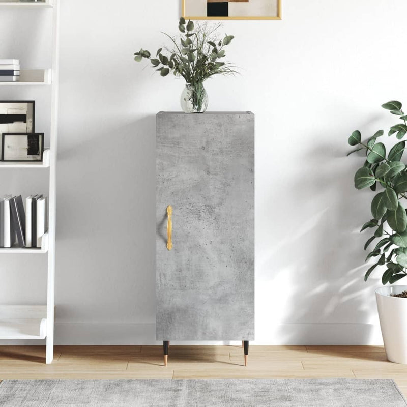 Sideboard Concrete Grey 34.5x34x90 cm Engineered Wood