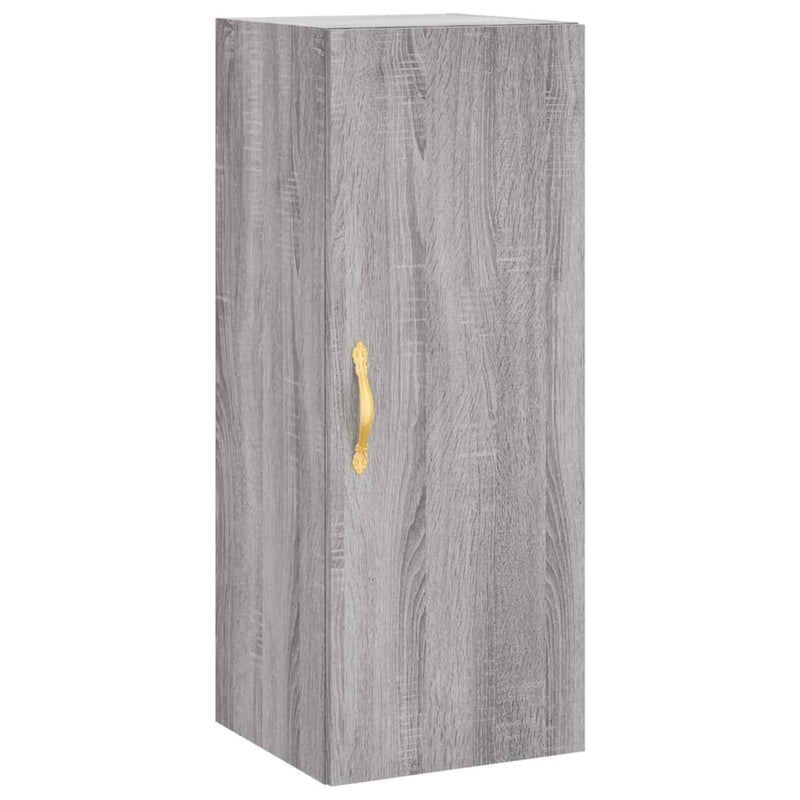 Wall Mounted Cabinet Grey Sonoma 34.5x34x90 cm