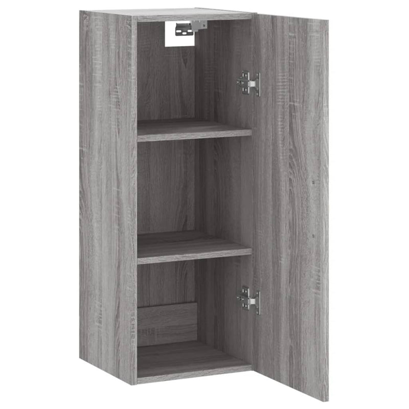 Wall Mounted Cabinet Grey Sonoma 34.5x34x90 cm