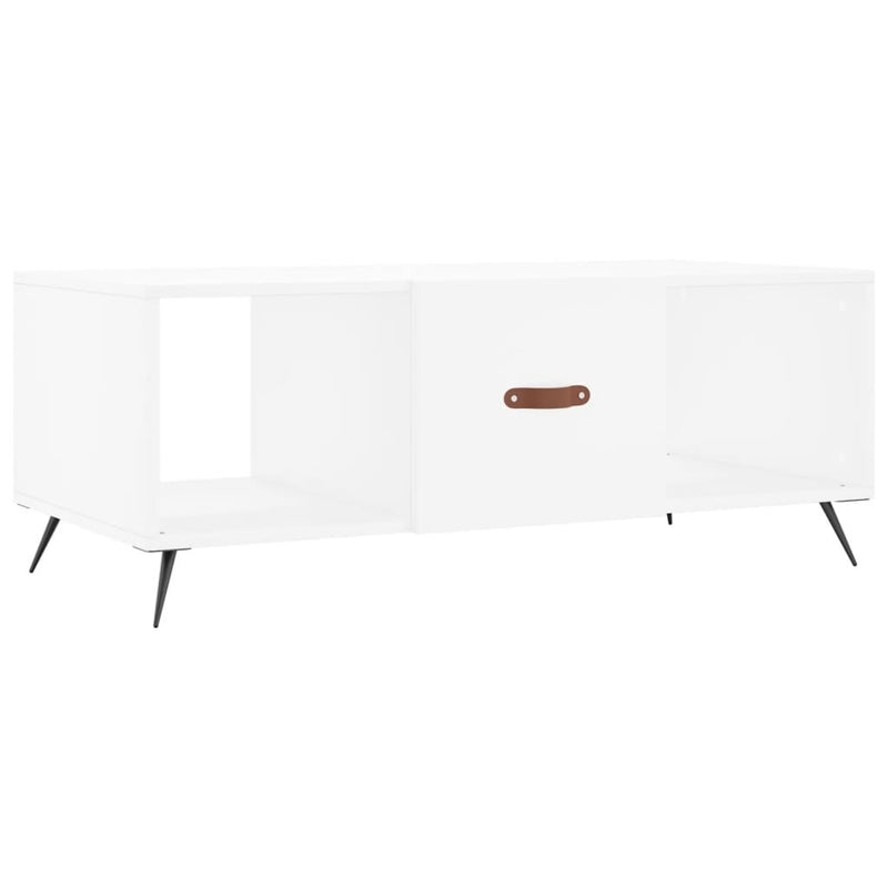 Coffee Table White 102x50x40 cm Engineered Wood