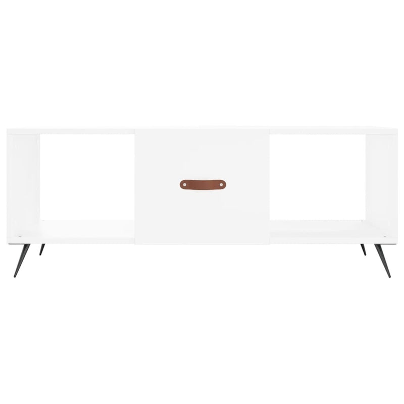 Coffee Table White 102x50x40 cm Engineered Wood