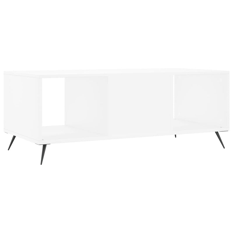 Coffee Table White 102x50x40 cm Engineered Wood