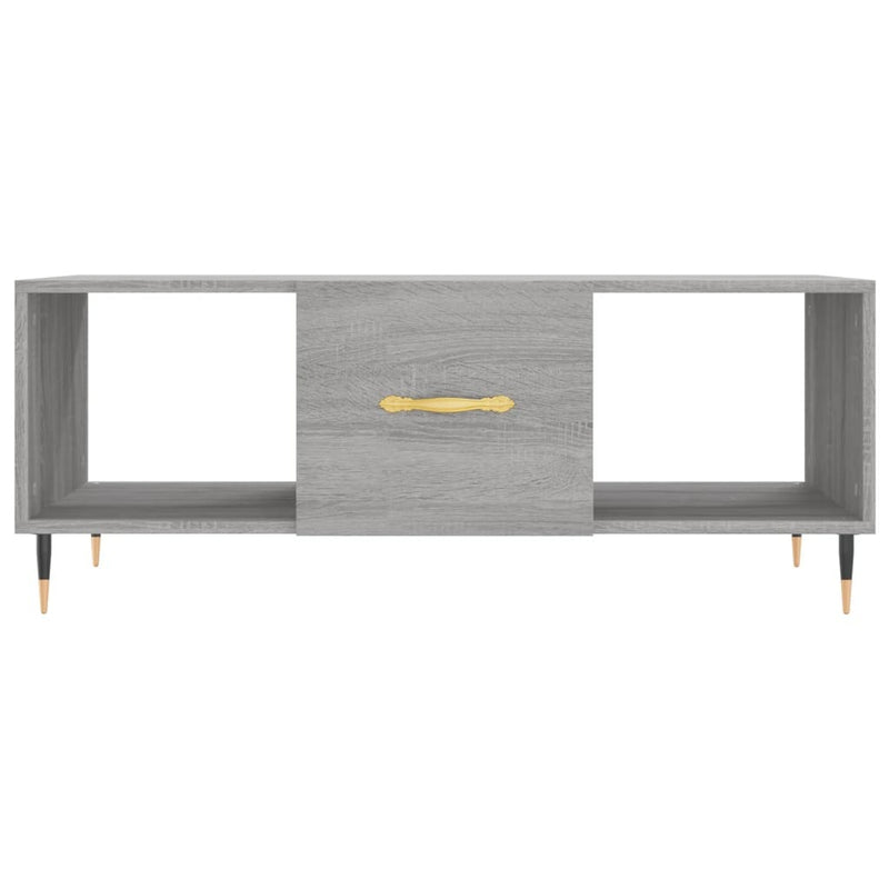 Coffee Table Grey Sonoma 102x50x40 cm Engineered Wood