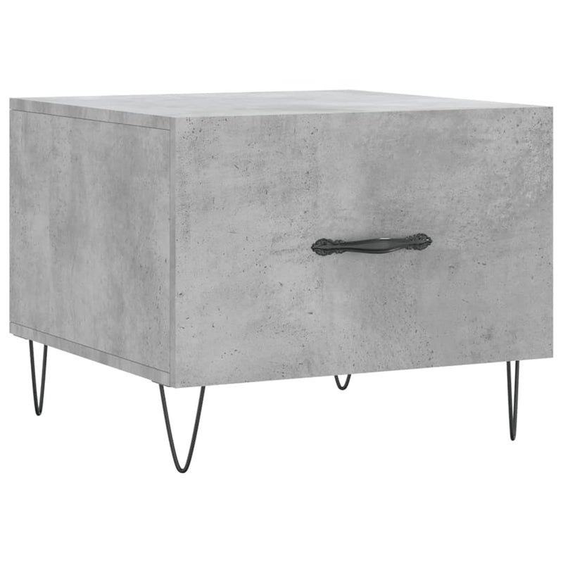 Coffee Table Concrete Grey 50x50x40 cm Engineered Wood