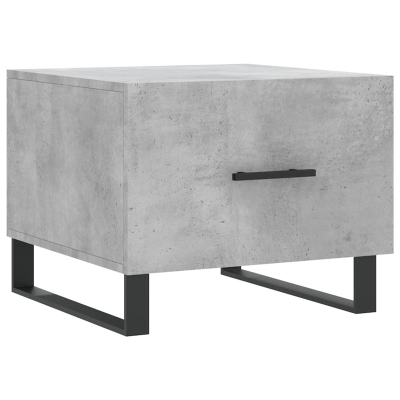 Coffee Table Concrete Grey 50x50x40 cm Engineered Wood