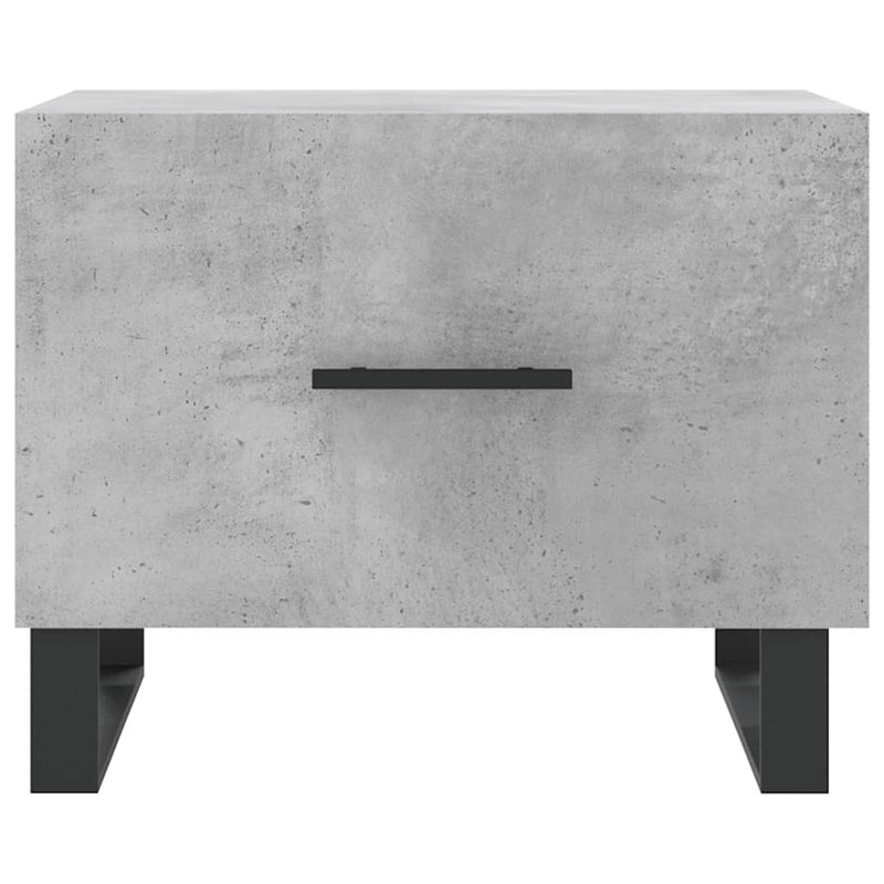 Coffee Table Concrete Grey 50x50x40 cm Engineered Wood