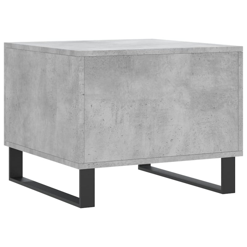 Coffee Table Concrete Grey 50x50x40 cm Engineered Wood