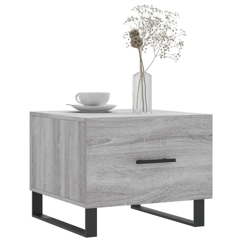 Coffee Table Grey Sonoma 50x50x40 cm Engineered Wood